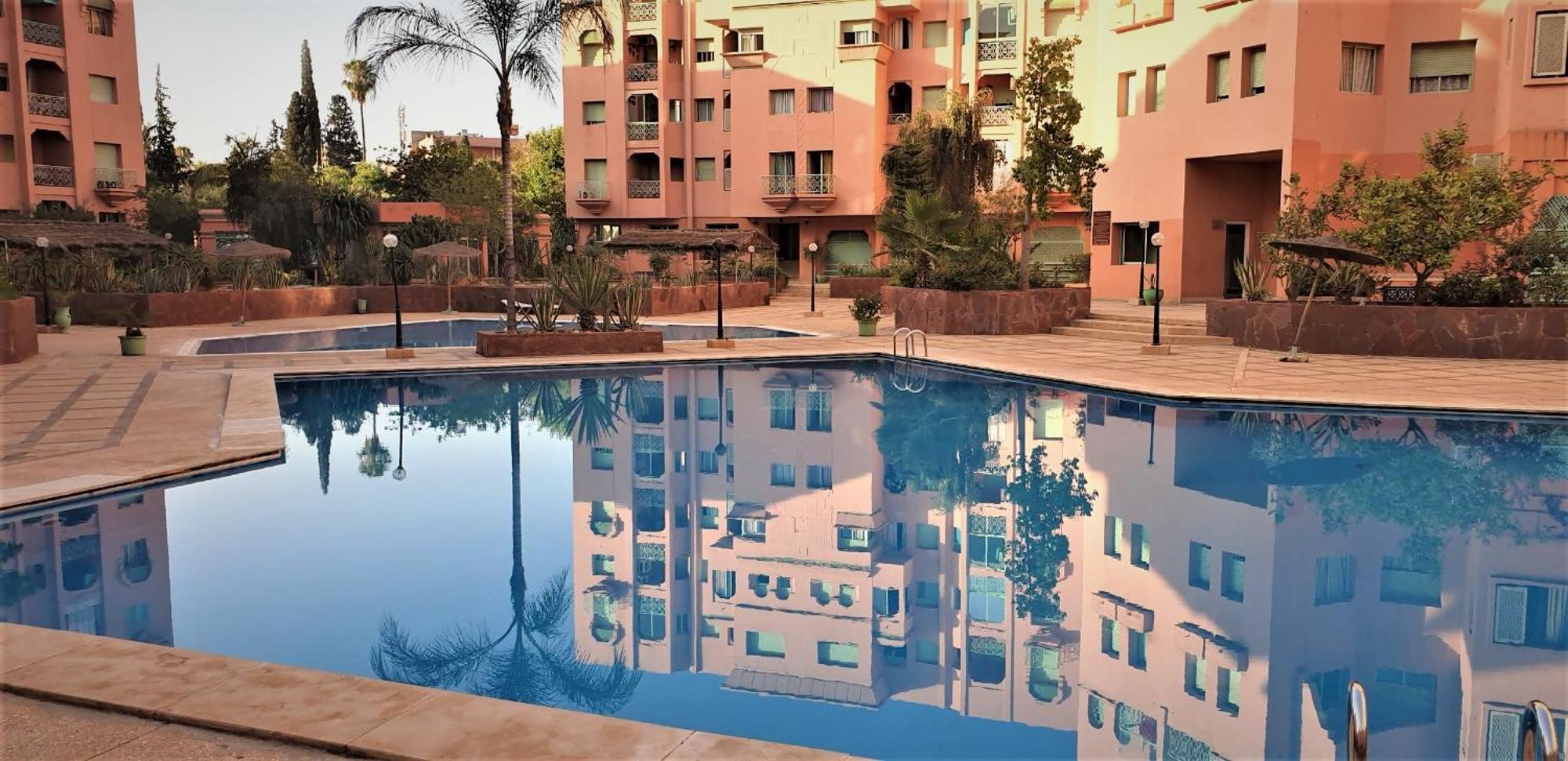 ☆hivernage☆ Charming , Spacious & Bright With Pool Appartamento
